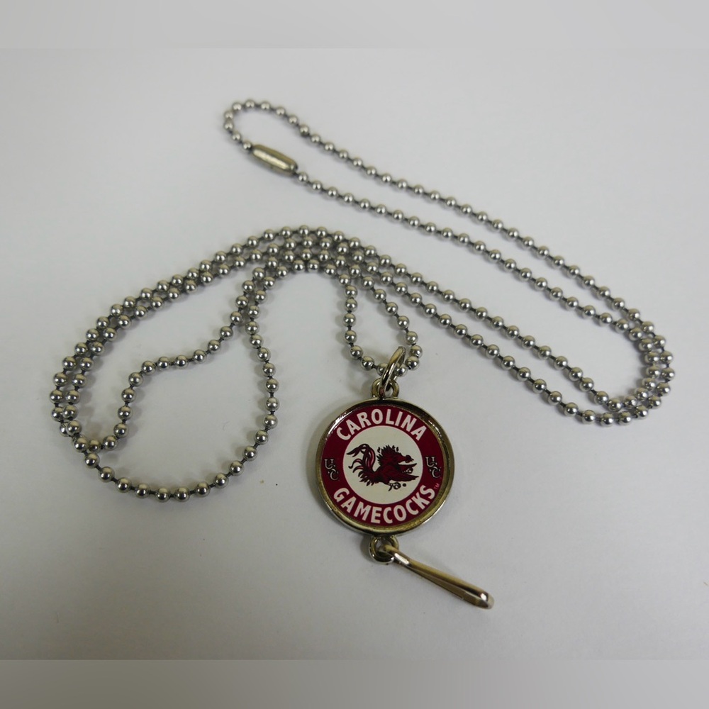 South Carolina Gamecocks Logo Pendant Charm Necklace Chain NCAA Pre Owned